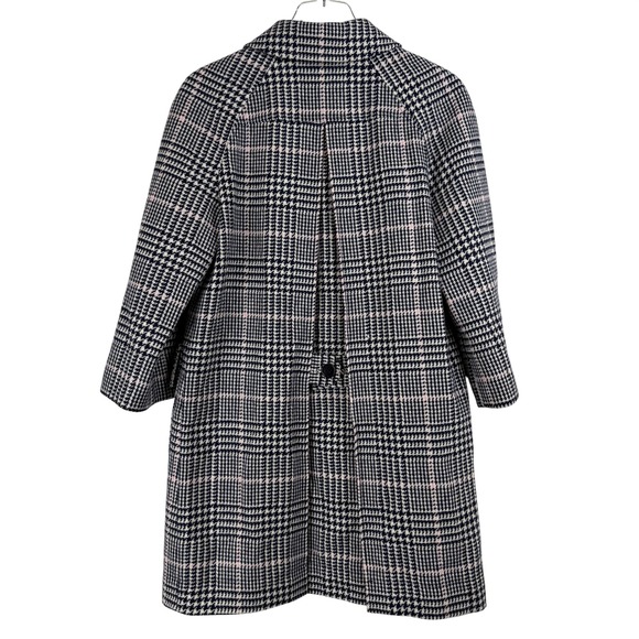 Brooks Brothers Womens 100% Wool Houndstooth Coat Navy Pink Plaid Size 6 SPRING - Picture 7 of 12